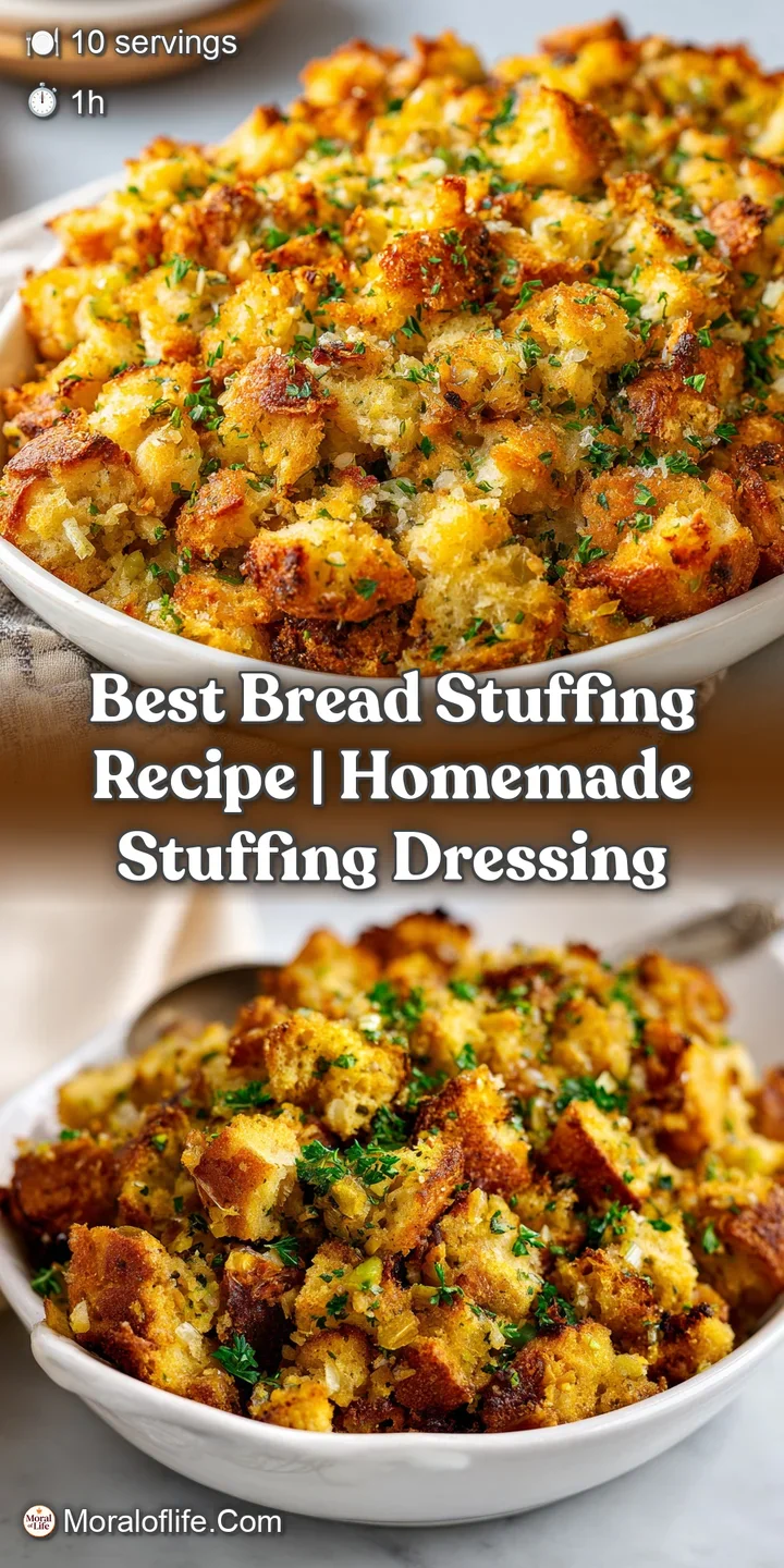 Close-up of warm bread stuffing, showcasing the golden crust and soft, steamy interior. Hints of herbs and melted butter v...