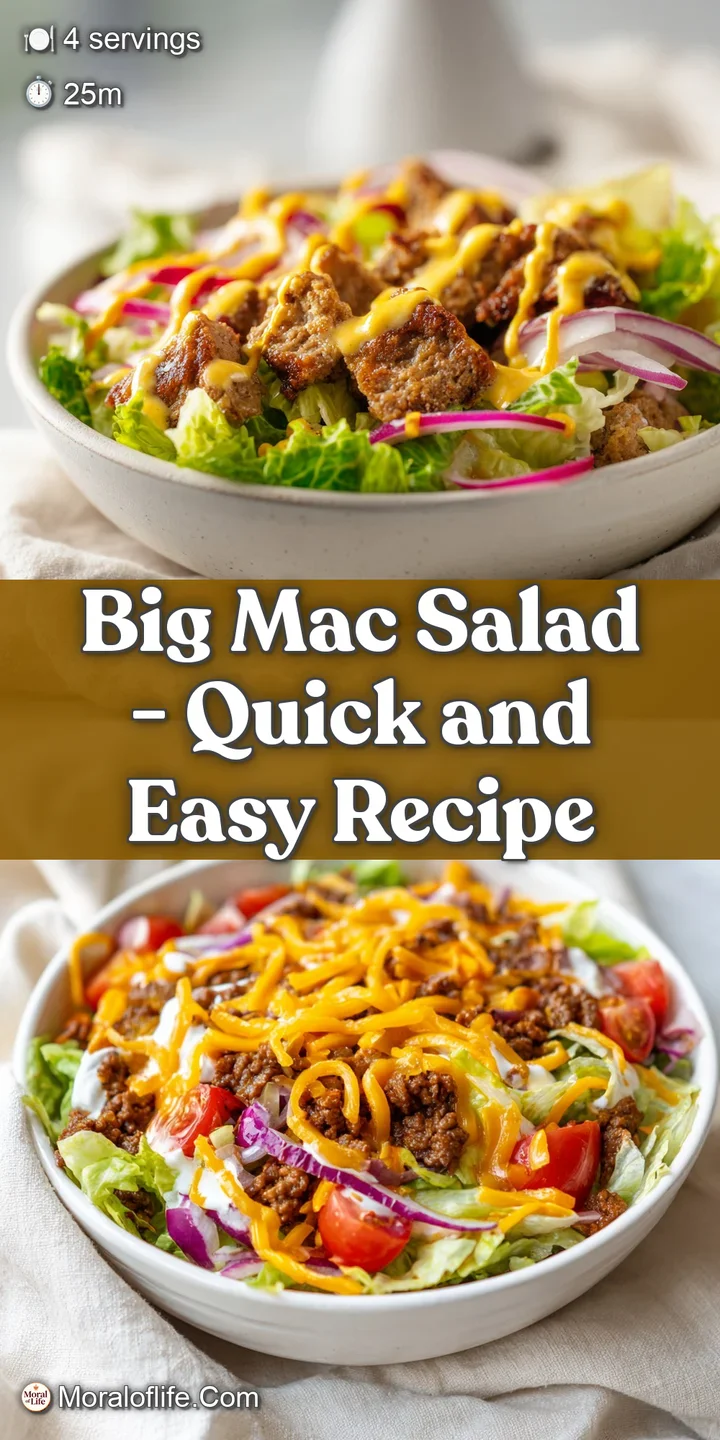 Close-up of tender, caramelized beef scattered over shredded lettuce and pickles.