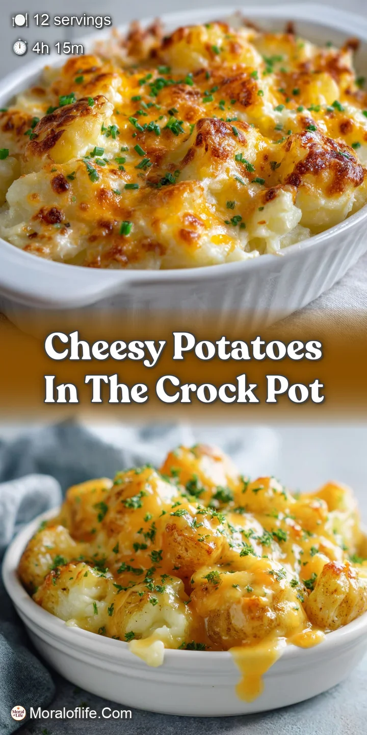 Close-up of bubbly, melted cheese on top of creamy potatoes, with visible layers and a golden-brown crust.