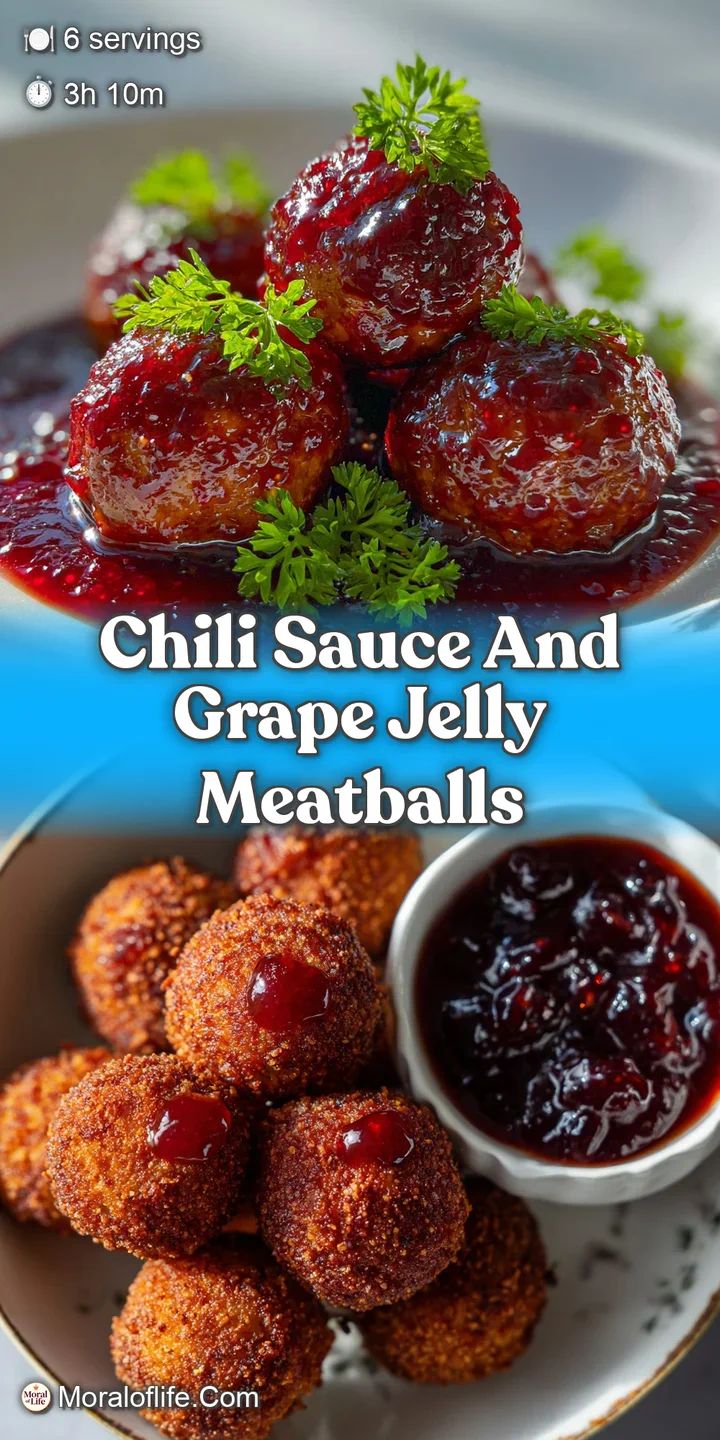 Close-up of plump, glistening meatballs in a thick, glossy sauce, showcasing the rich, tempting texture and color.