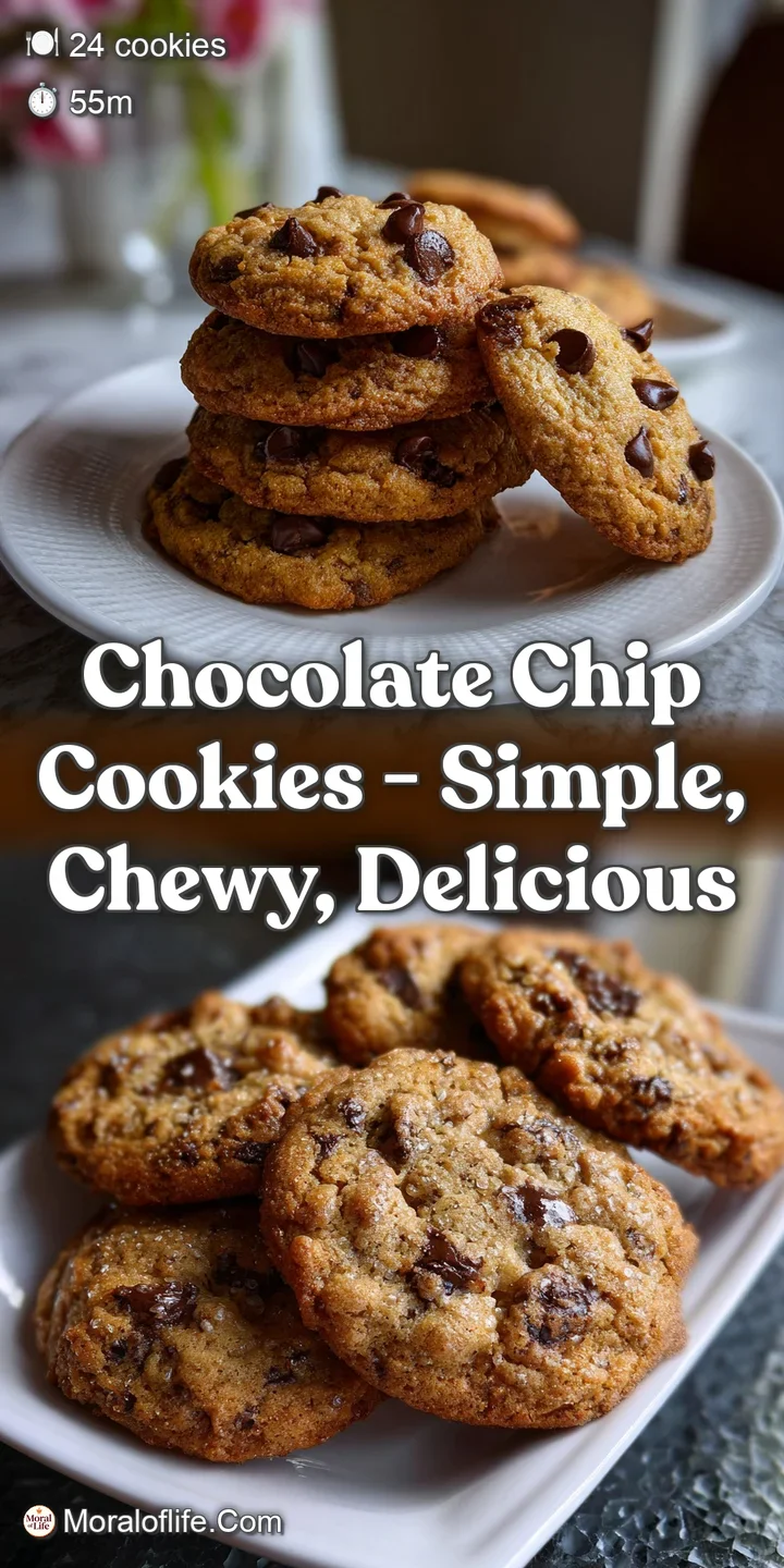 Close-up of a warm chocolate chip cookie, with glistening chocolate pools, a soft, chewy interior, and a delightful, invit...