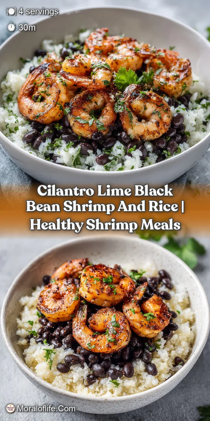Close-up of succulent, seared shrimp glistening with lime juice and sprinkled with finely chopped fresh cilantro.