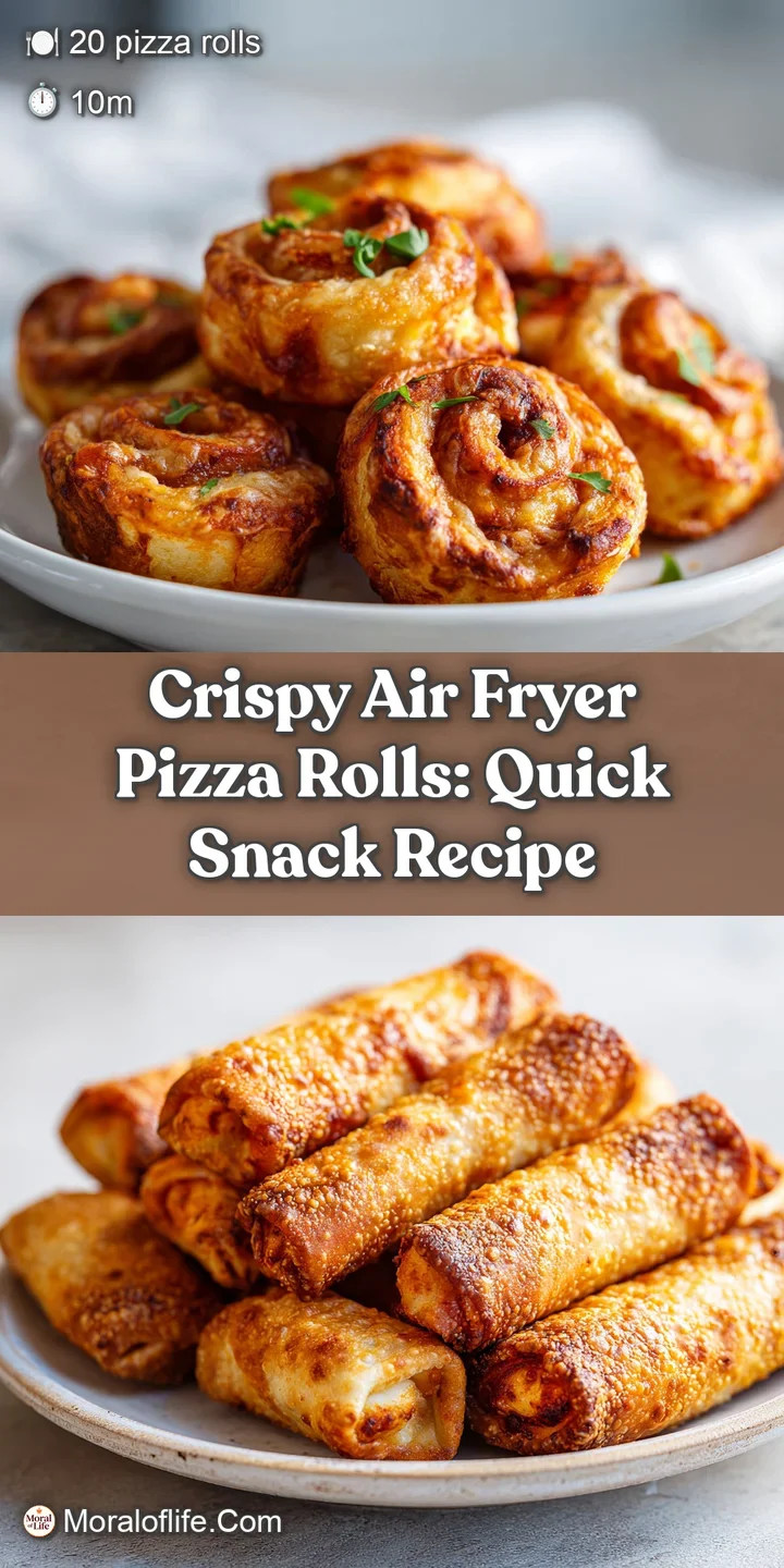 Close-up shot of a crispy, golden-brown air fryer pizza roll with visible melted cheese oozing from the side.