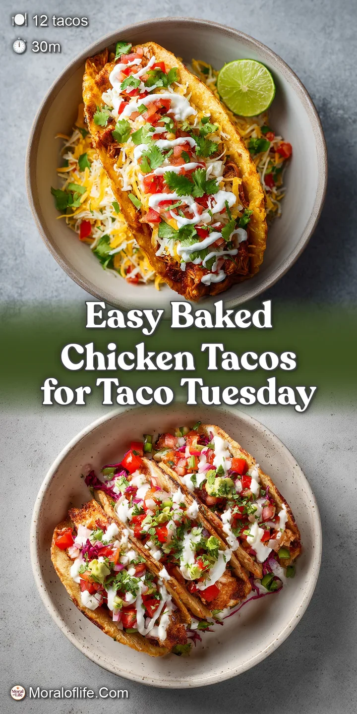 Close-up on a bubbly, cheesy baked taco. The crisp shell gives way to tender chicken and a river of molten cheddar.