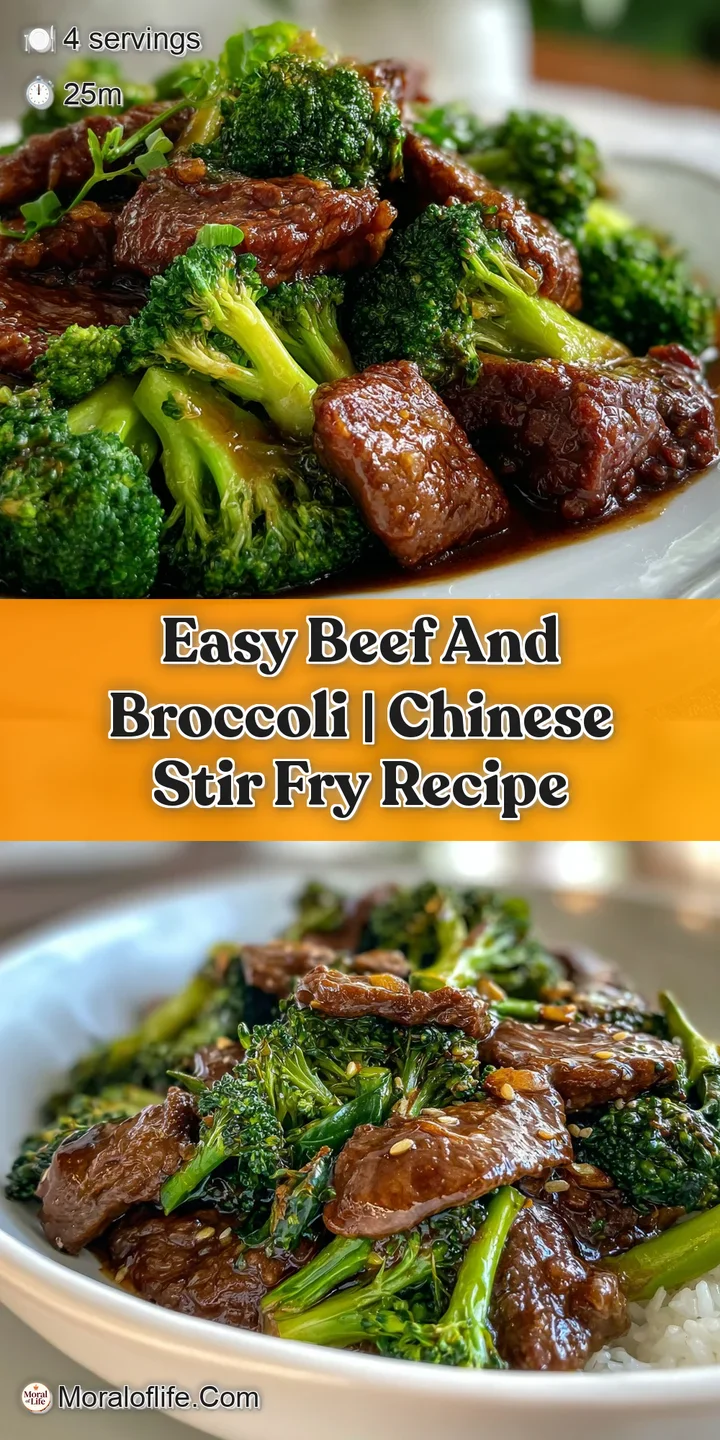 Close-up: Shiny, dark sauce coating tender beef strips and bright green broccoli florets. Steam rises, inviting and appeti...