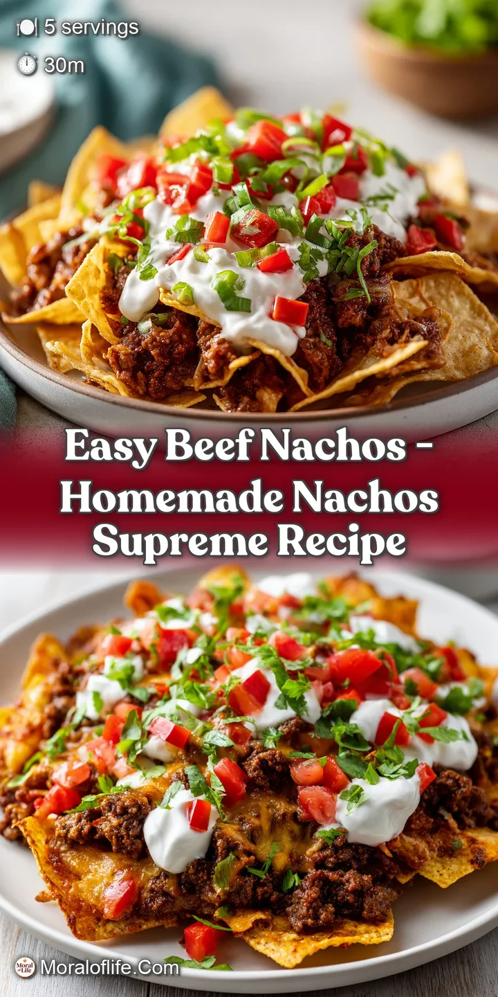 Close-up of bubbling melted cheese oozing over seasoned ground beef and colorful tortilla chips, creating a delicious text...