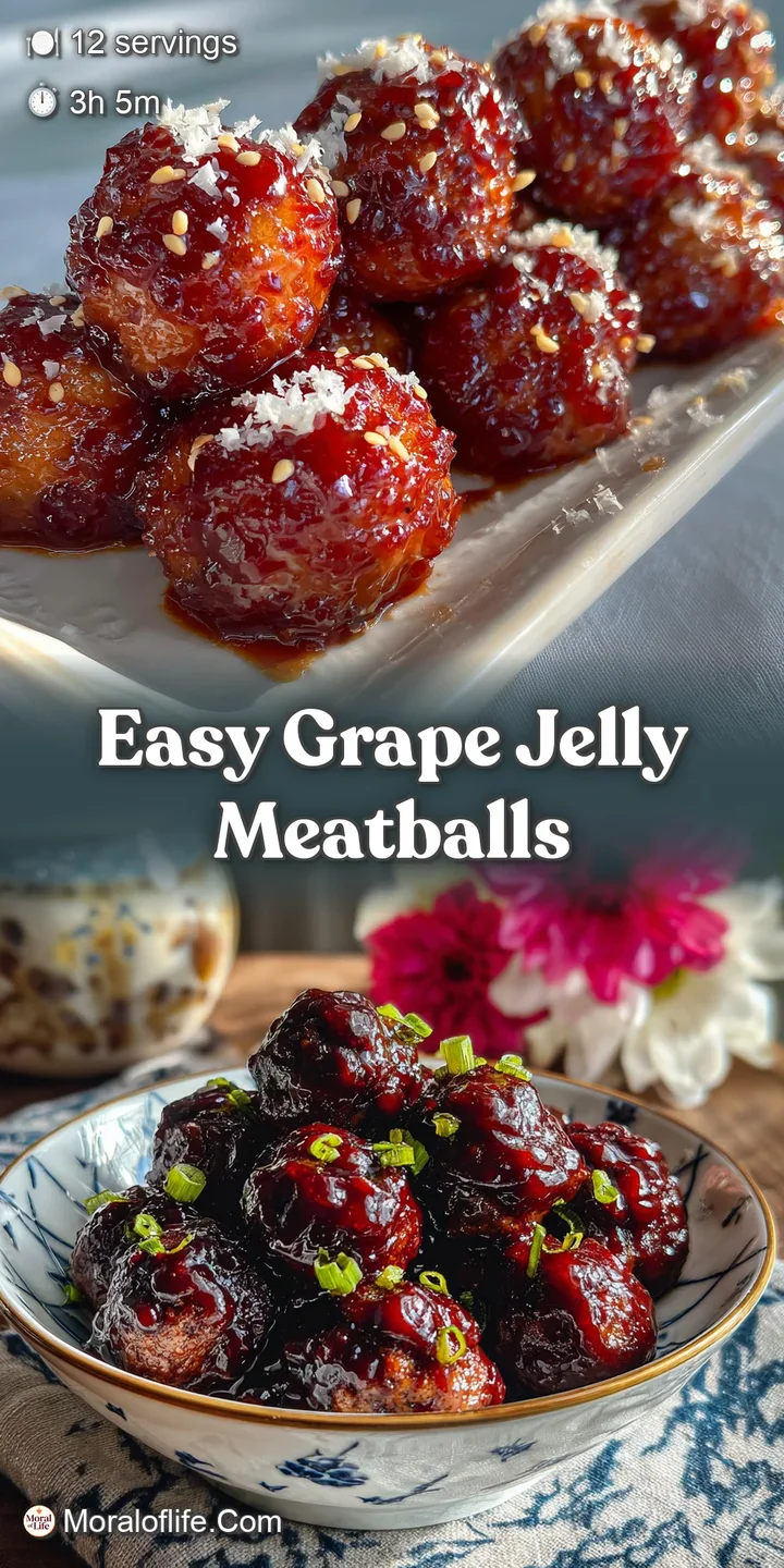 A close-up reveals the sticky, sweet glaze on these tender meatballs. Steaming, savory, and utterly irresistible.