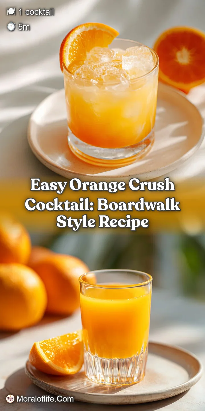 Close-up of an icy orange cocktail, bubbles rising, with visible zest and a straw, highlighting the drink's cool texture.