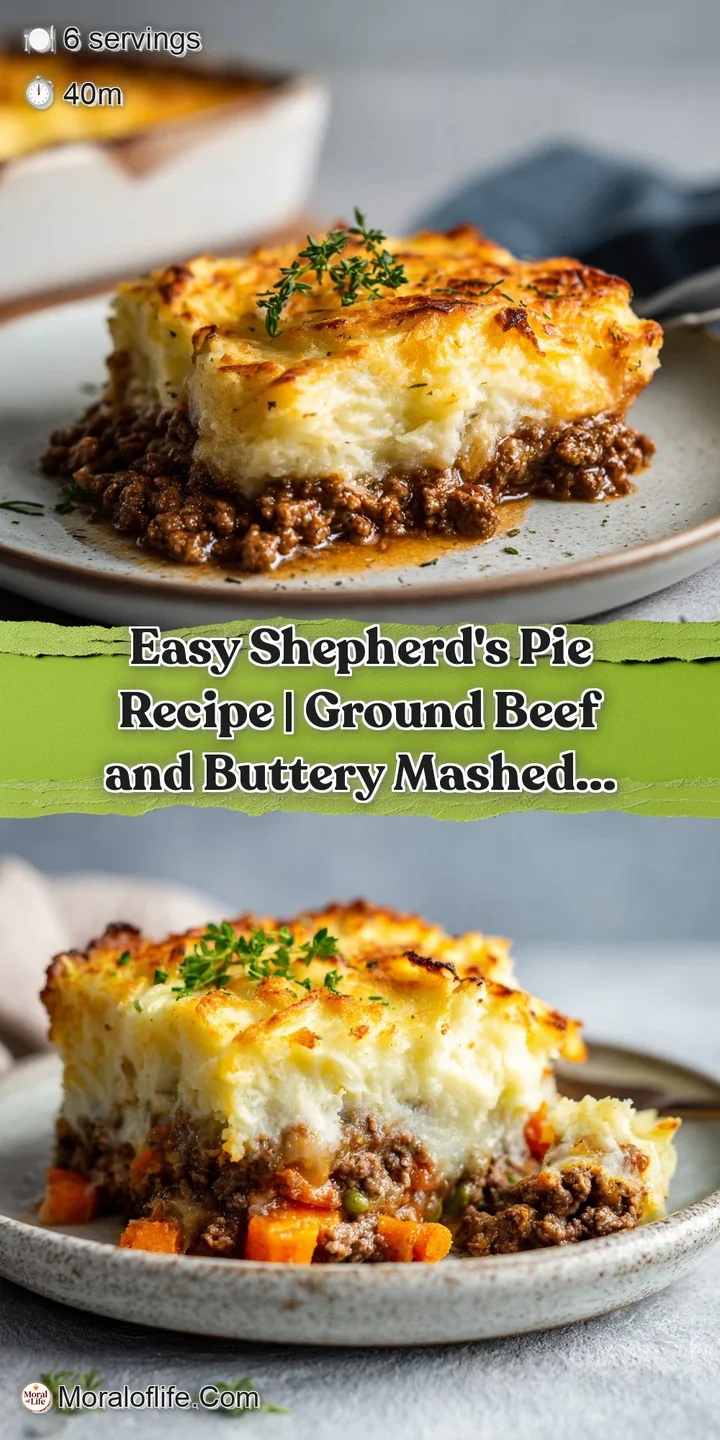 Close-up of tender, flaky potato topping with a rich, dark meat and vegetable base beneath.