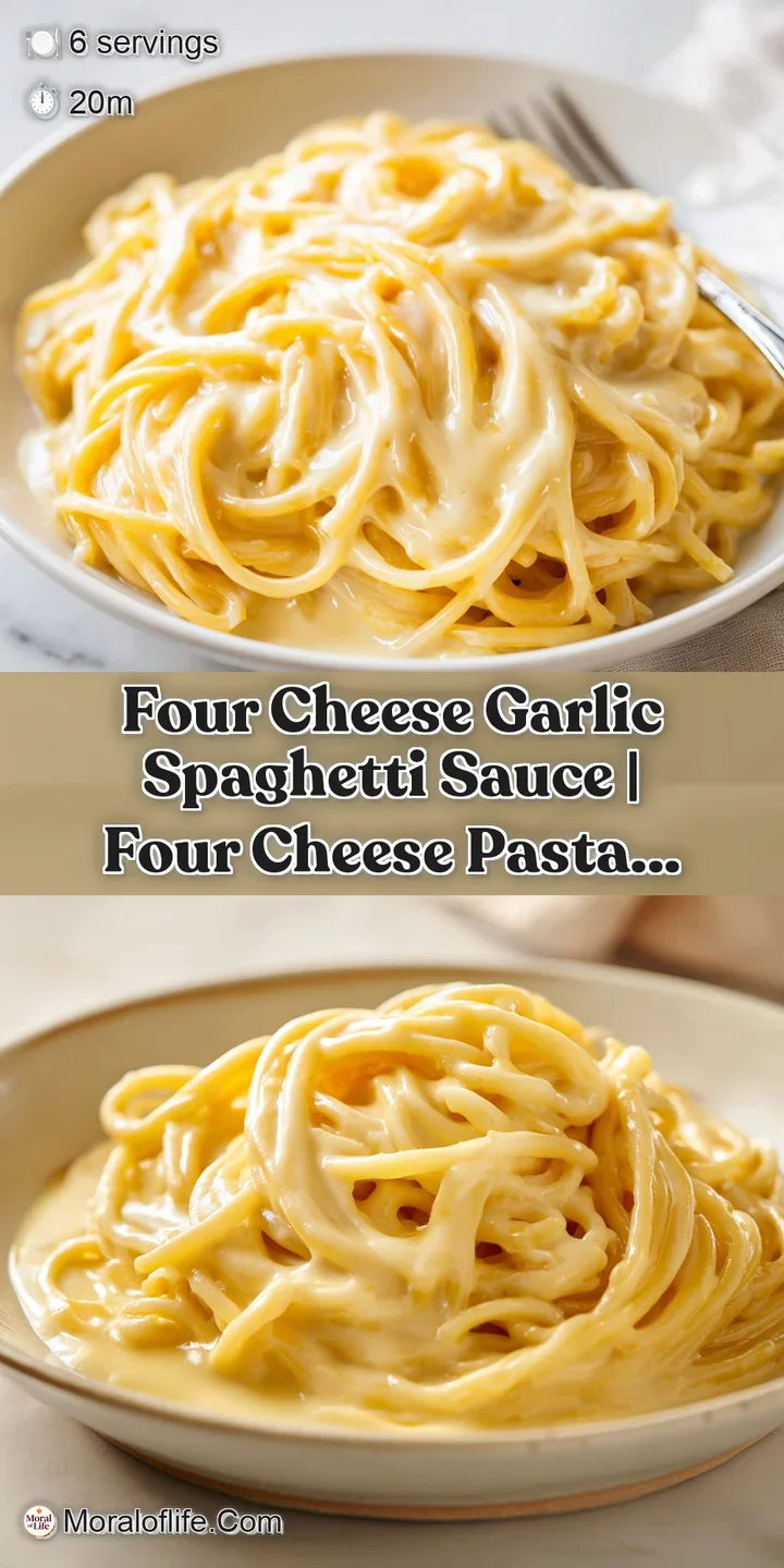 Close-up of rich, bubbling cheese sauce with visible bits of minced garlic and a sprinkle of chopped green parsley.