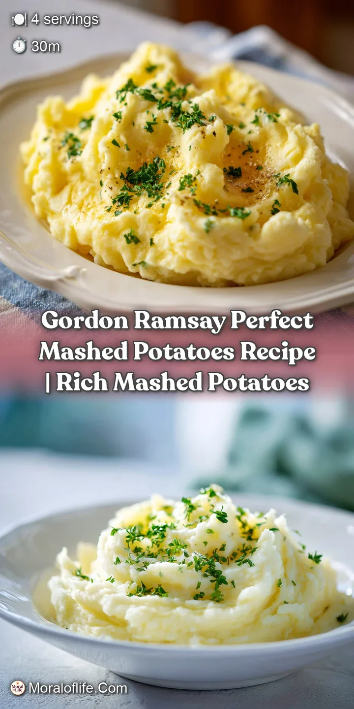 Close-up of incredibly smooth mashed potatoes, glistening slightly, with delicate peaks and a velvety texture.