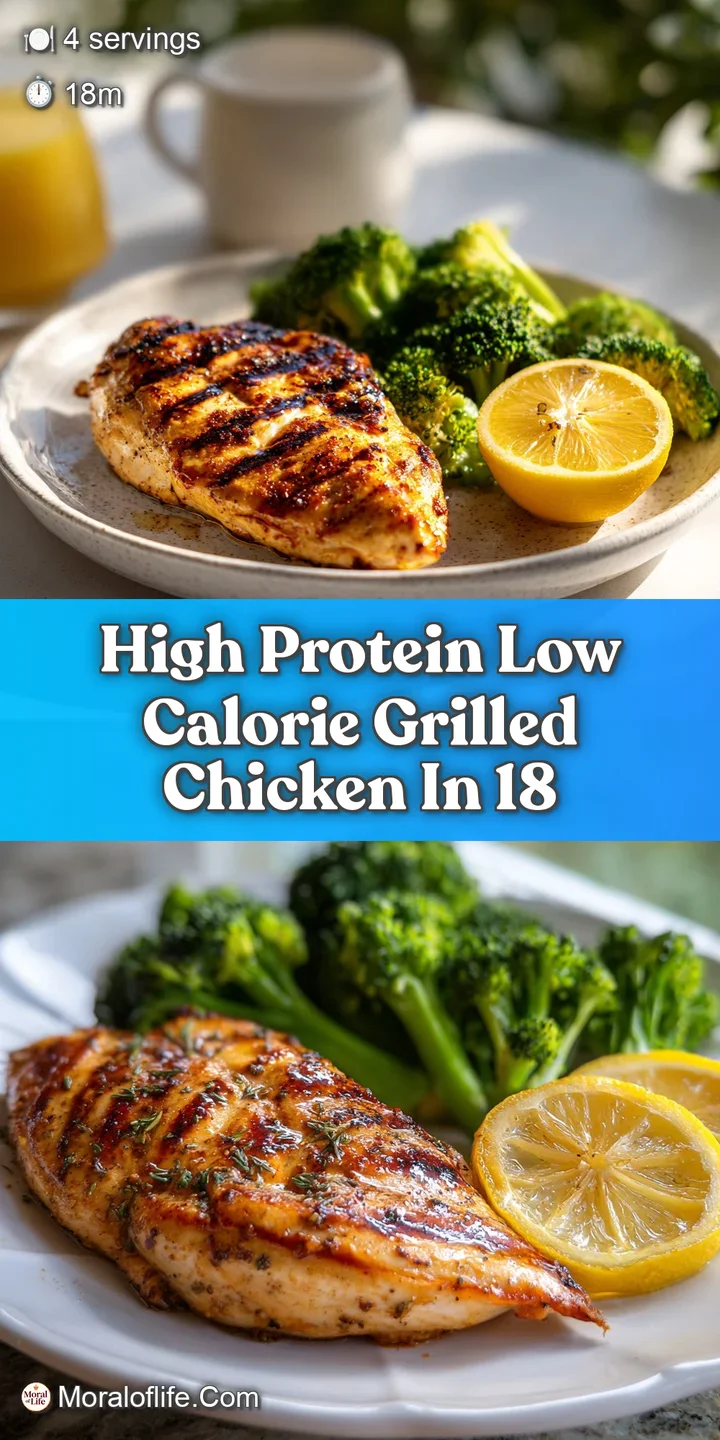 Close-up shot of a tender grilled chicken breast with crisp, browned edges. Glistening with savory glaze, hints of herbs s...