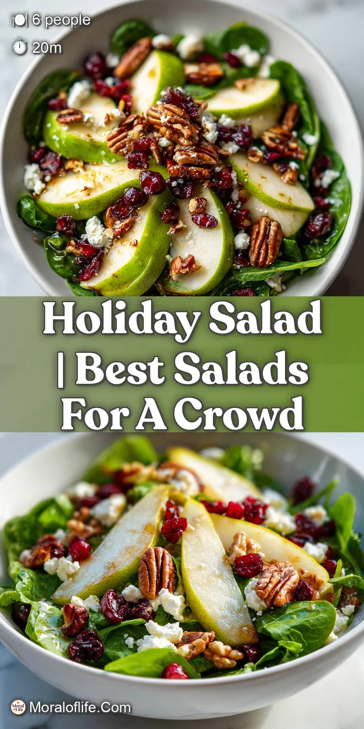 Close-up of juicy, golden pear wedges nestled in dark leafy greens with a drizzle of glossy balsamic glaze.