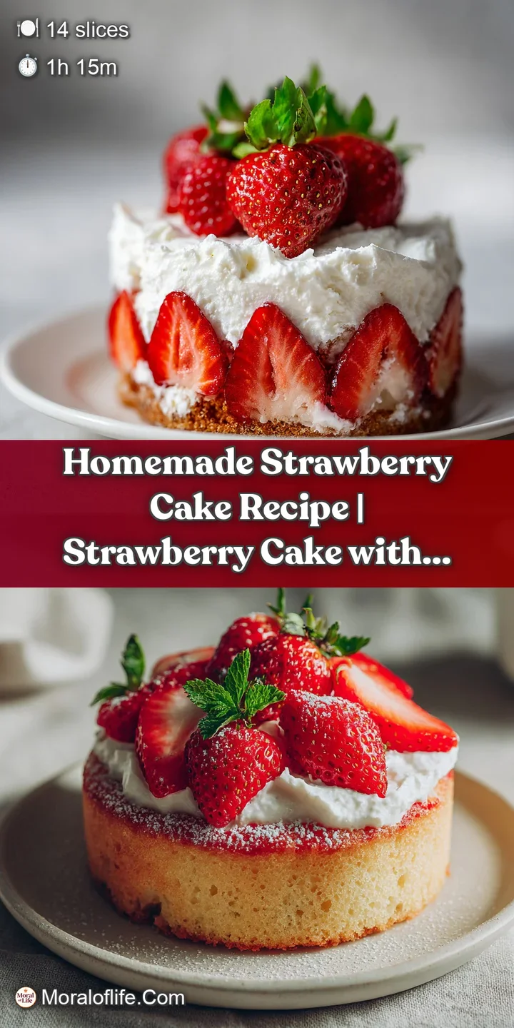 Close-up of a juicy, vibrant strawberry reduction pooling on a slice of fluffy, pink-hued cake.