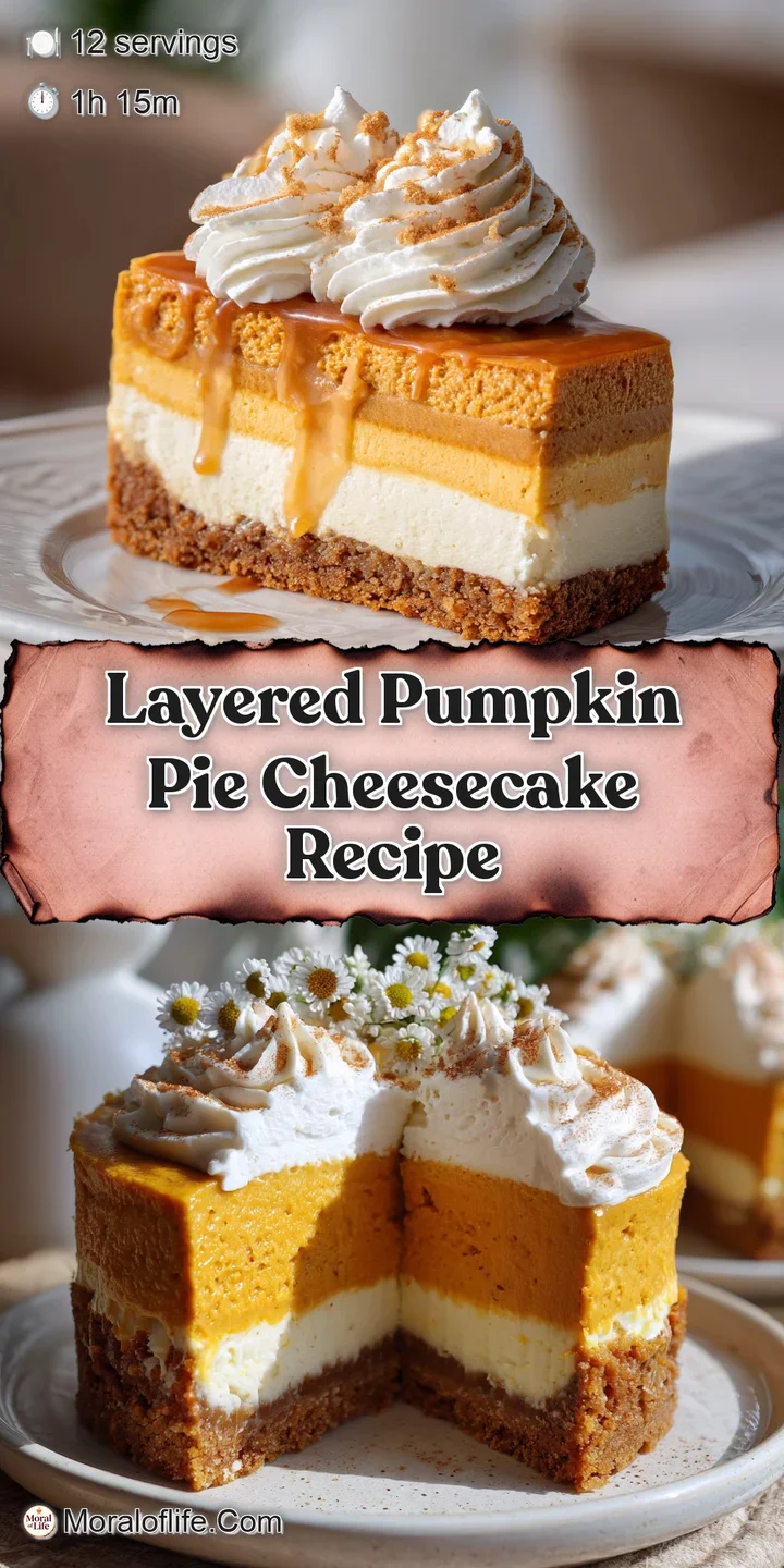 Close-up showcasing the smooth texture of pumpkin cheesecake, with hints of spice from a gingersnap crust, warm and delici...