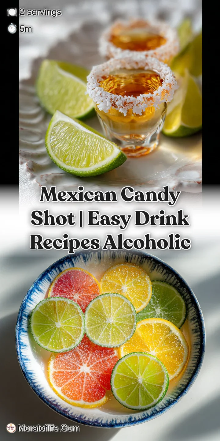 Close-up of a Mexican candy shot; the layers of red, white, & green tequila create a visually striking & tantalizing sweet...