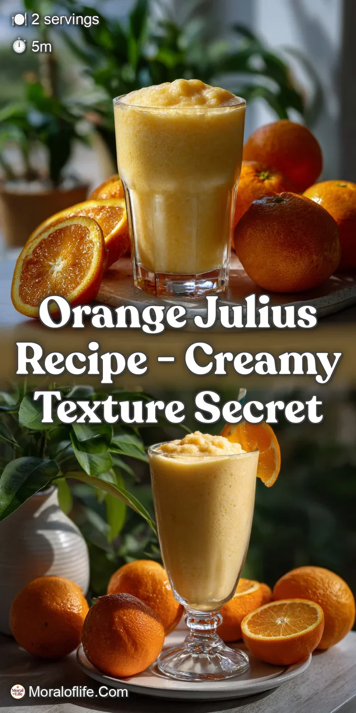 Close-up of a thick, orange drink with a foamy top; the rich color and smooth texture contrasted by the subtle light refle...