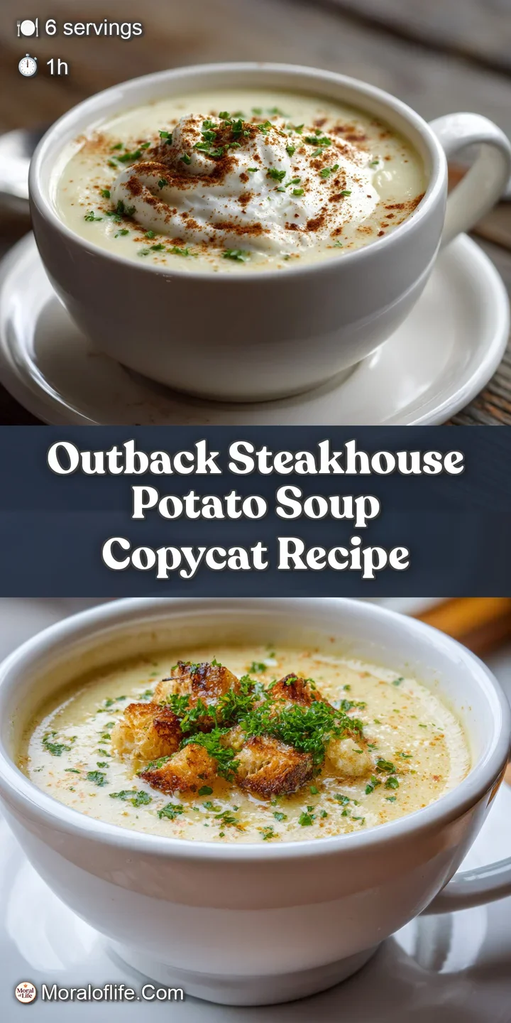 Close-up of creamy potato soup: golden potatoes, smoky bacon bits, and vibrant green chives. Velvety texture and savory ar...