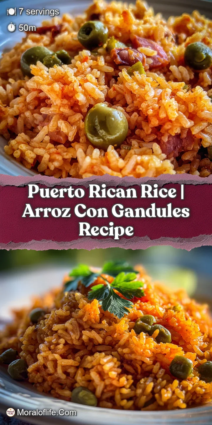 Close-up reveals glistening grains of seasoned rice, flecked with browned bits of crispy 'pegao,' promising satisfying sav...