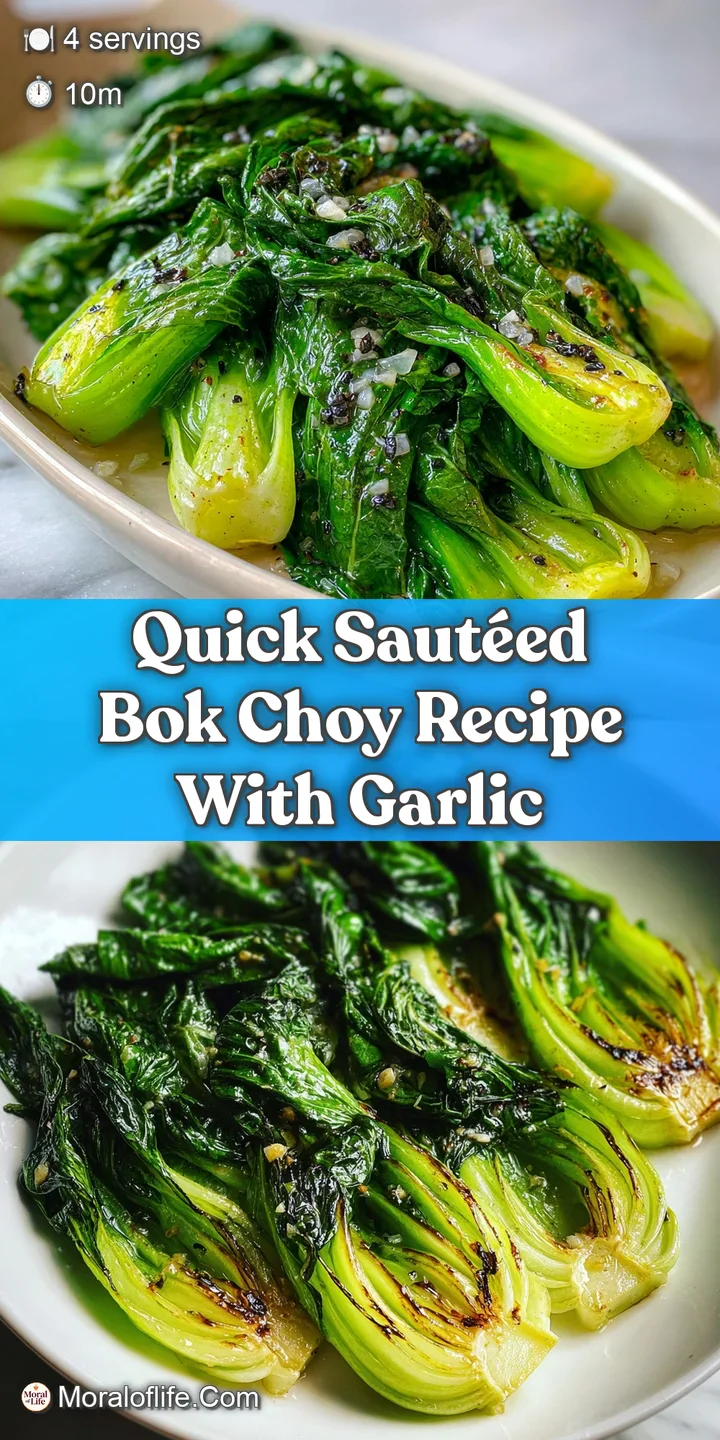 Close-up of saut&eacute;ed bok choy, highlighting the glossy sheen of the sauce and the appealing wilt of the tender leaves.