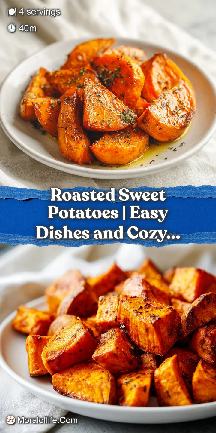 Close-up of a sweet potato cube, showing its tender, slightly fluffy interior and crispy, caramelized edges.
