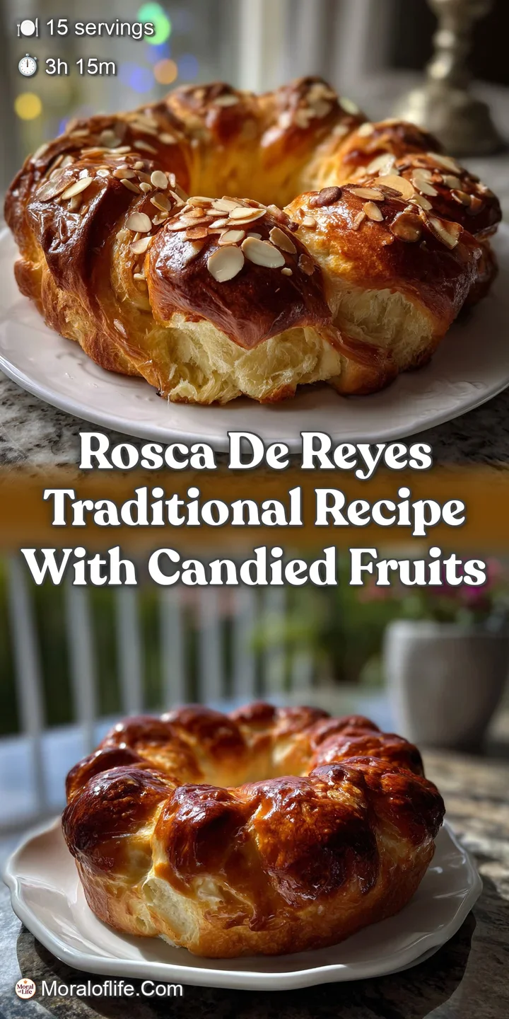 Close-up of a tender, citrus-infused bread. Its soft, pillowy texture contrasts beautifully with the glistening candied fr...