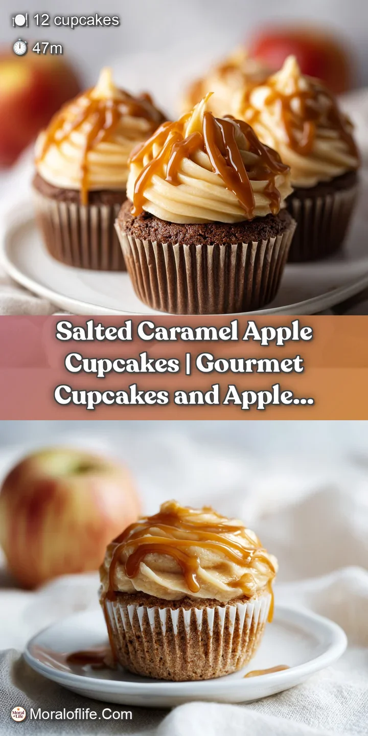 Close-up of a fluffy cupcake topped with glossy caramel and a sprinkle of cinnamon sugar.