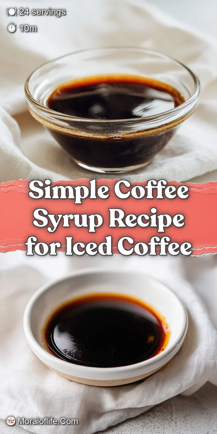 Close-up of coffee syrup, glistening with a deep amber hue, showcasing its velvety smooth texture. Ready to pour!