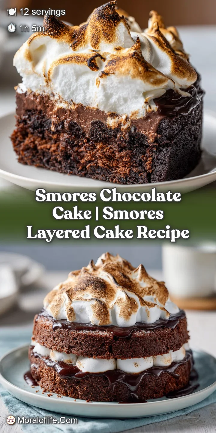 Close-up of molten chocolate cake peaking through airy, caramelized meringue swirls with a toasted crust.