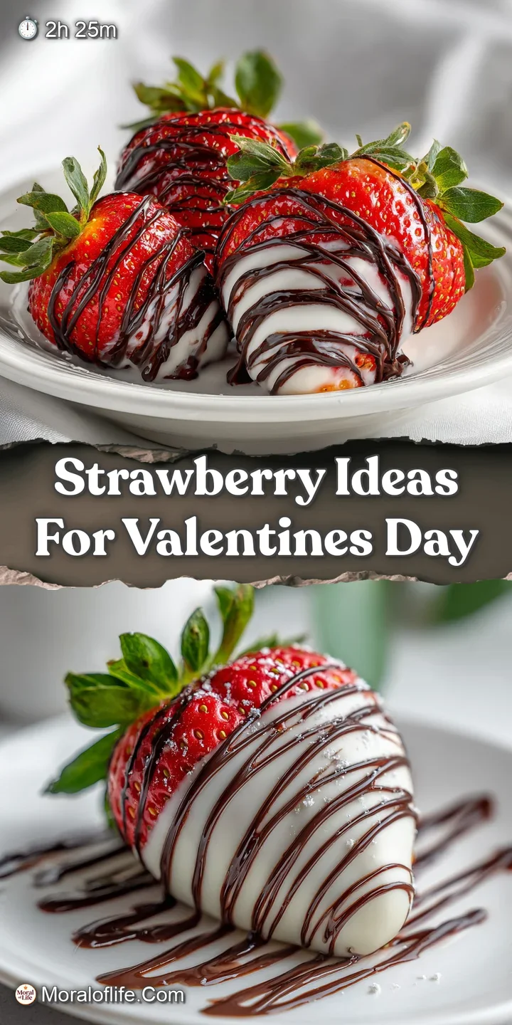 Close-up shows glistening dark chocolate on a plump strawberry. The perfect bite of fresh fruit and rich, melty chocolate.