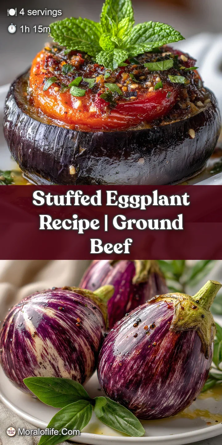 Close-up of jammy eggplant filling speckled with crispy panko; steam rises, promising a flavorful and satisfying bite.