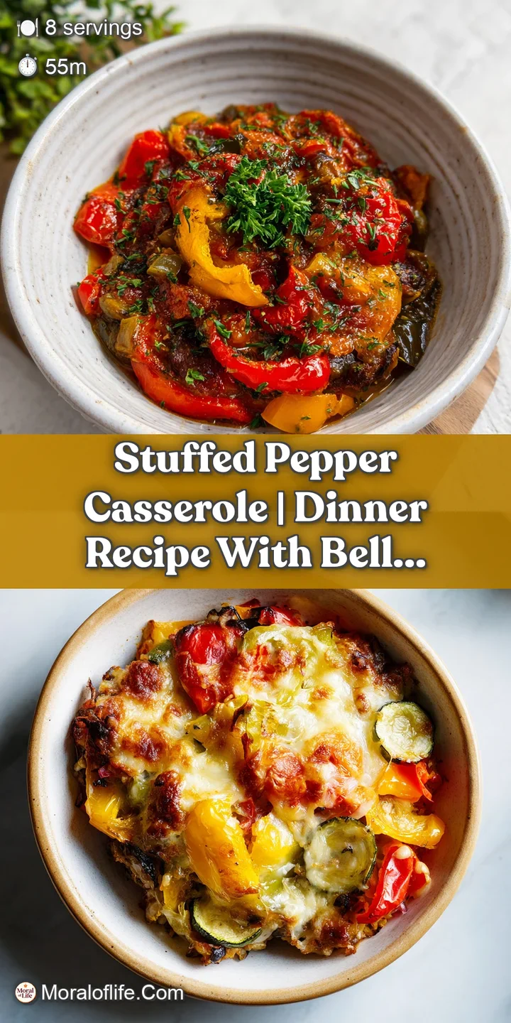Close-up of bubbling, golden-brown melted cheese atop a tender, brightly colored stuffed bell pepper, steam gently rising.