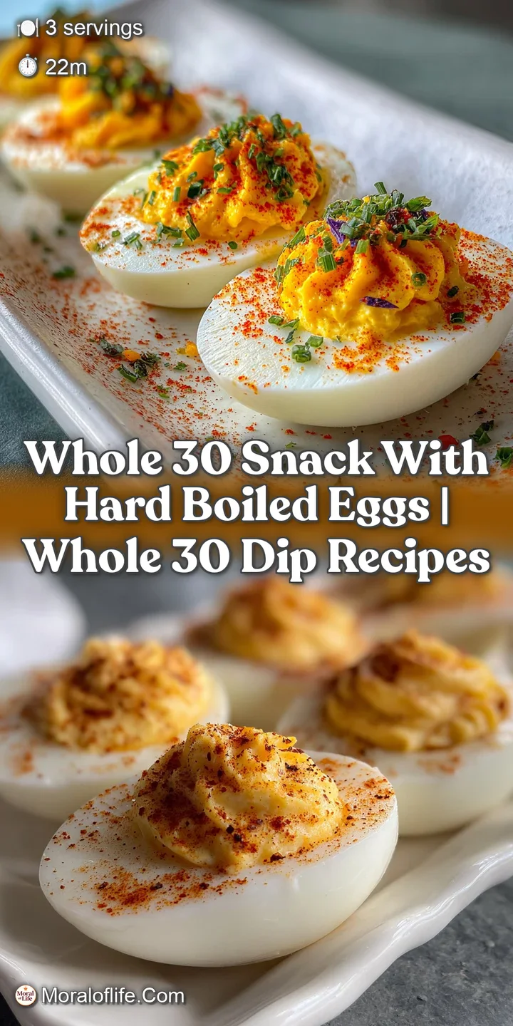 Close-up of a halved avocado filled with a hard-boiled egg; the creamy yolk is inviting, contrasted by the bright green av...