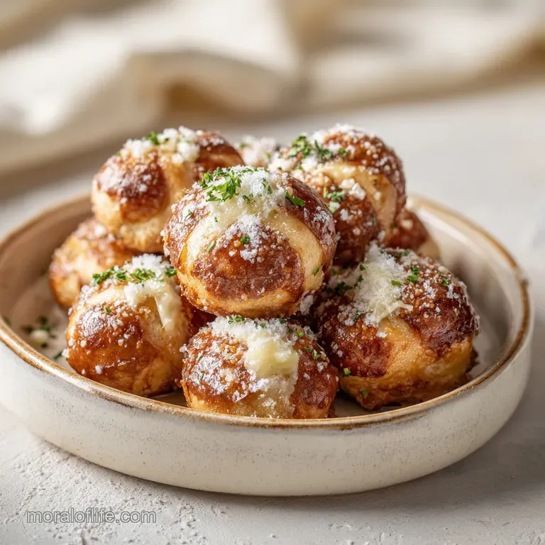 Mahogany-Crusted Air Fryer Pretzel Bites with Garlic Butter