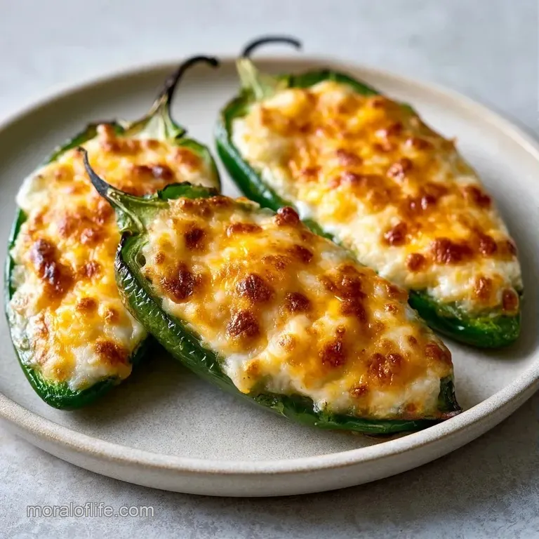 Crispy stuffed peppers arranged on a slate board with a creamy dipping sauce and a garnish of fresh parsley.