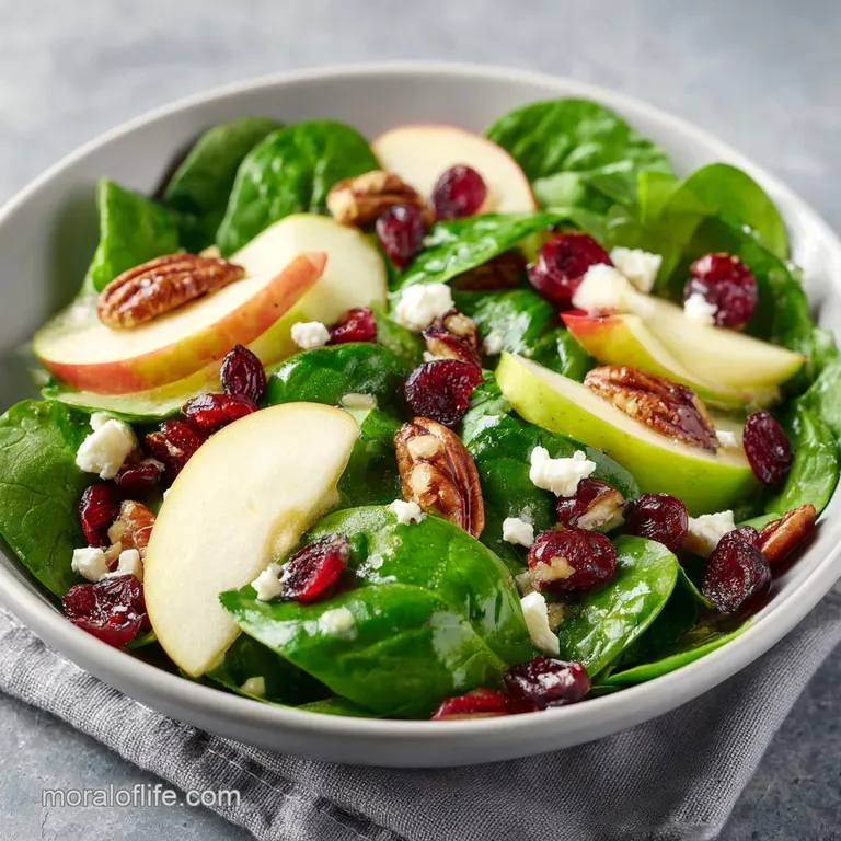 Apple Spinach Salad: With Honey Mustard Dressing