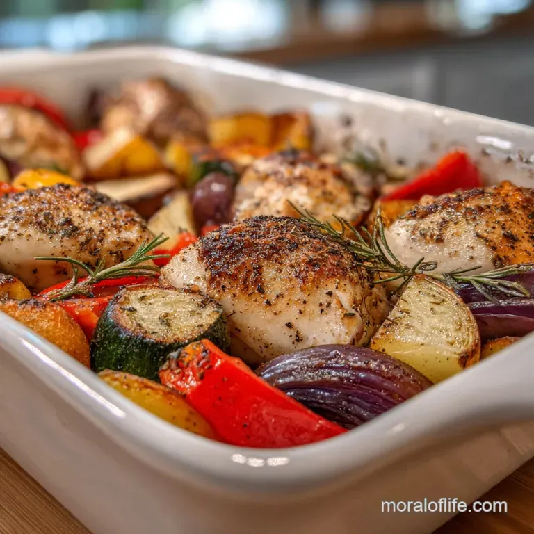 Baked Chicken and Vegetables: Sheet Pan Dinner