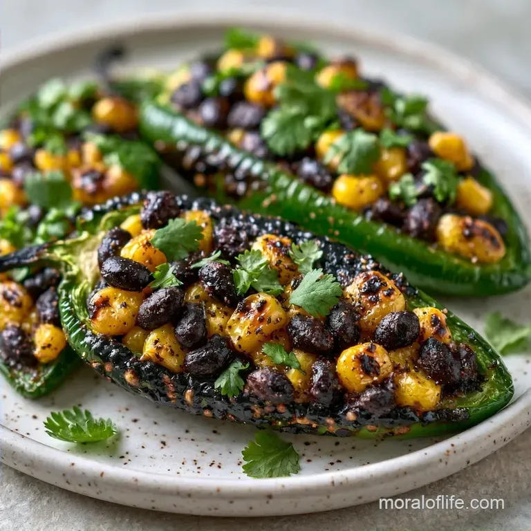 Black Bean and Corn Stuffed Jalapenos