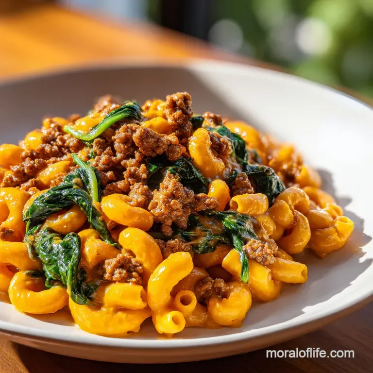 Butternut Squash Pasta with Sausage and Spinach