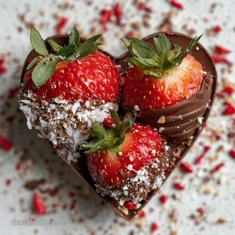 Chocolate and Strawberry Snack: Velvety Dark Chocolate