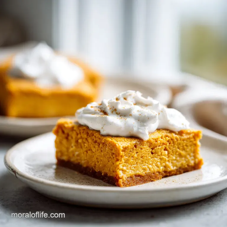 Pumpkin Bars: Moist and Spiced