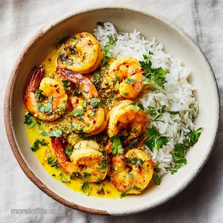 Coconut Curry Shrimp Recipe with Silky Broth