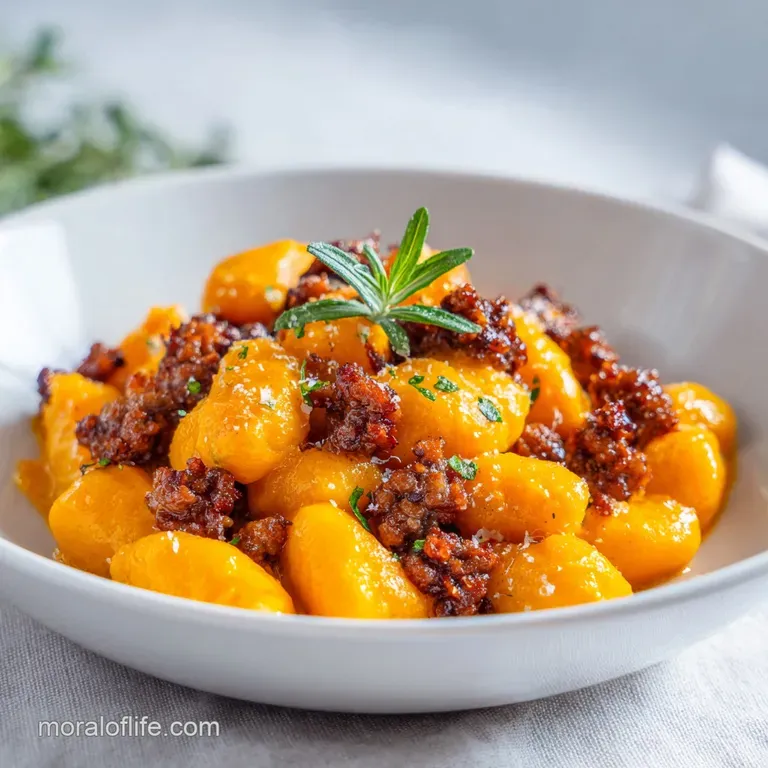 Butternut Squash Gnocchi with Sausage: One-Pan