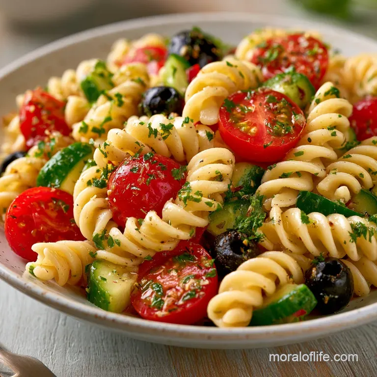 Creamy Greek Pasta Salad: Tangy and Fresh