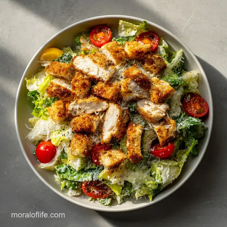 Crispy Chicken Caesar Salad: Shatter Crisp Protein