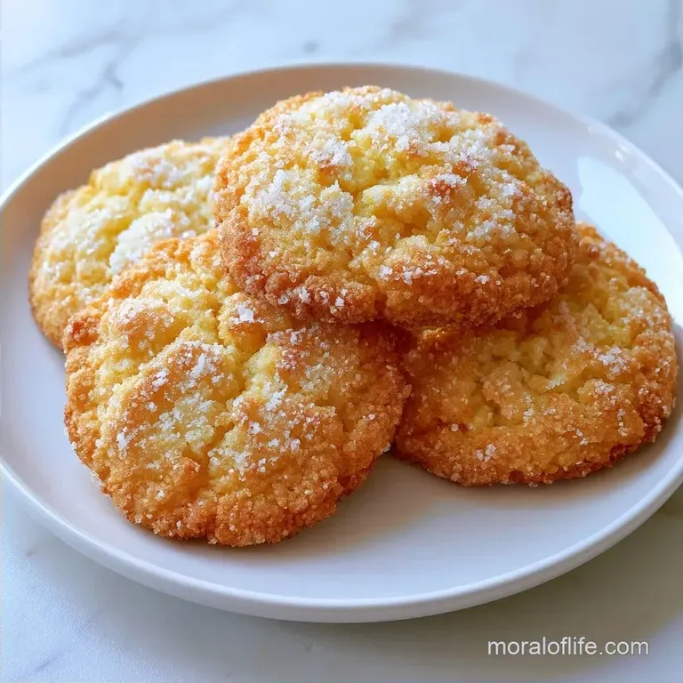 Tangy Crispy Lemon Sugar Cookies