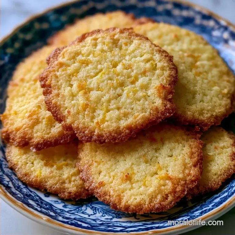 Zesty Crispy Lemon Thin Cookies