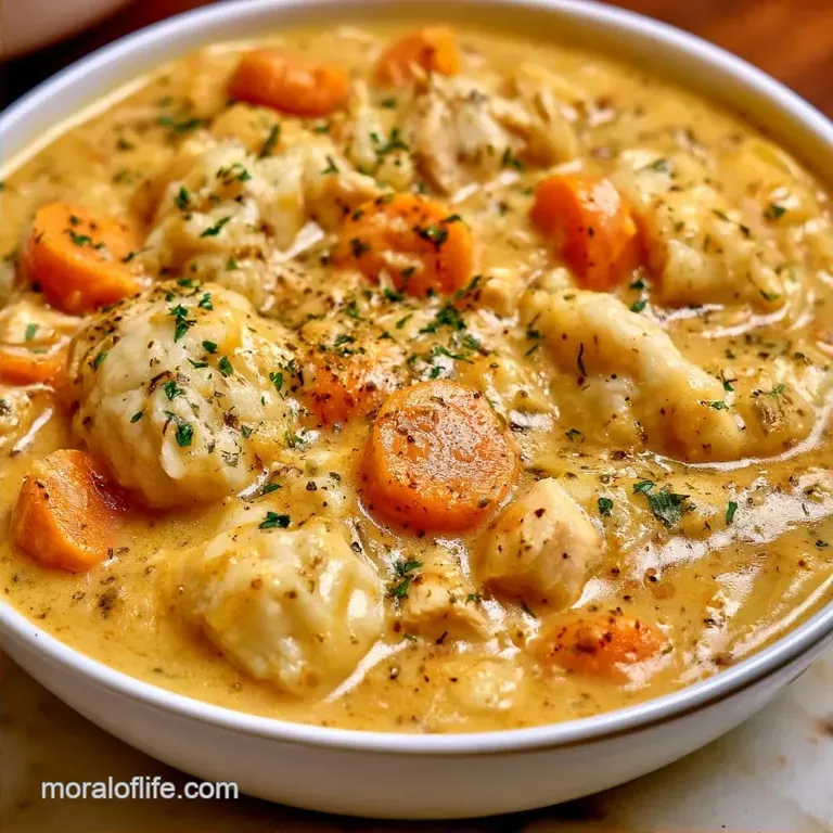 Crock Pot Chicken and Dumplings: Hearty
