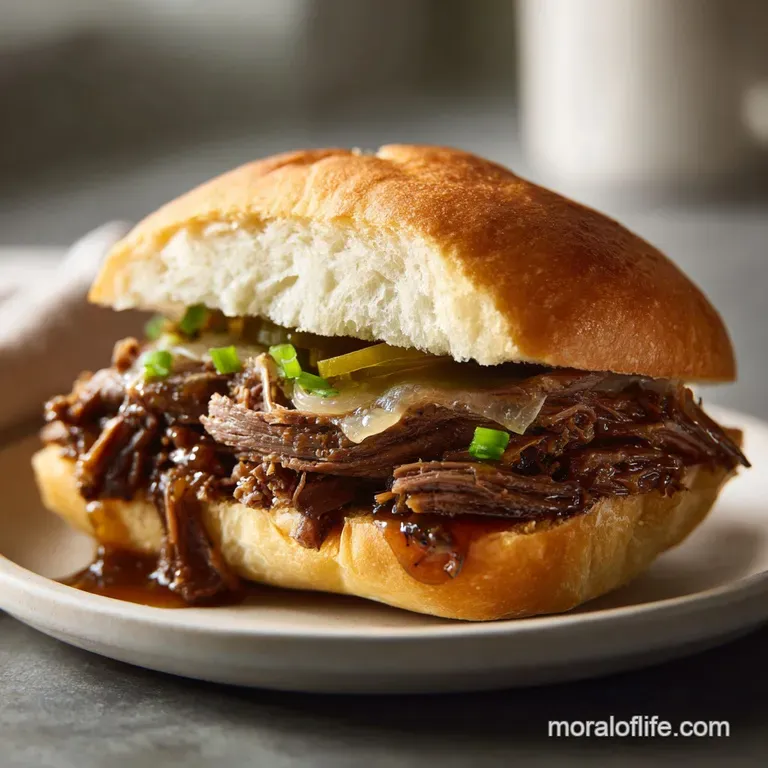 Crockpot French Dip Sandwiches with Au Jus