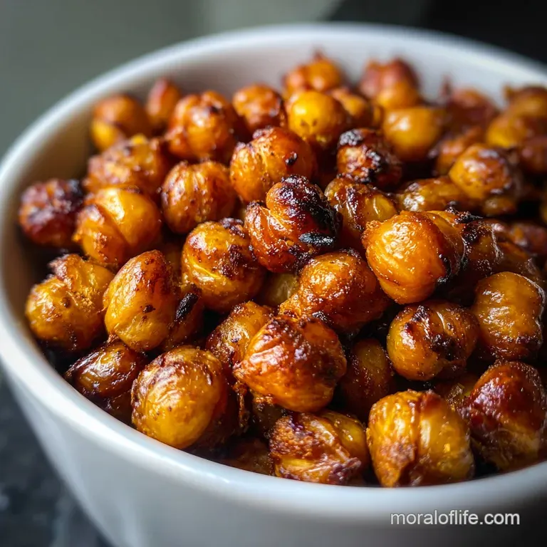 Daniel Fast Snack with Roasted Chickpeas